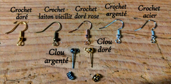 Boucles d’oreilles en bois - Noyer massif - Artisanales – Image 2